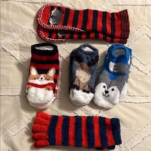 Cute Animal Print slipper Socks bundle